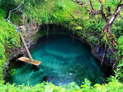 A look at the fascinating To Sua trench from afar